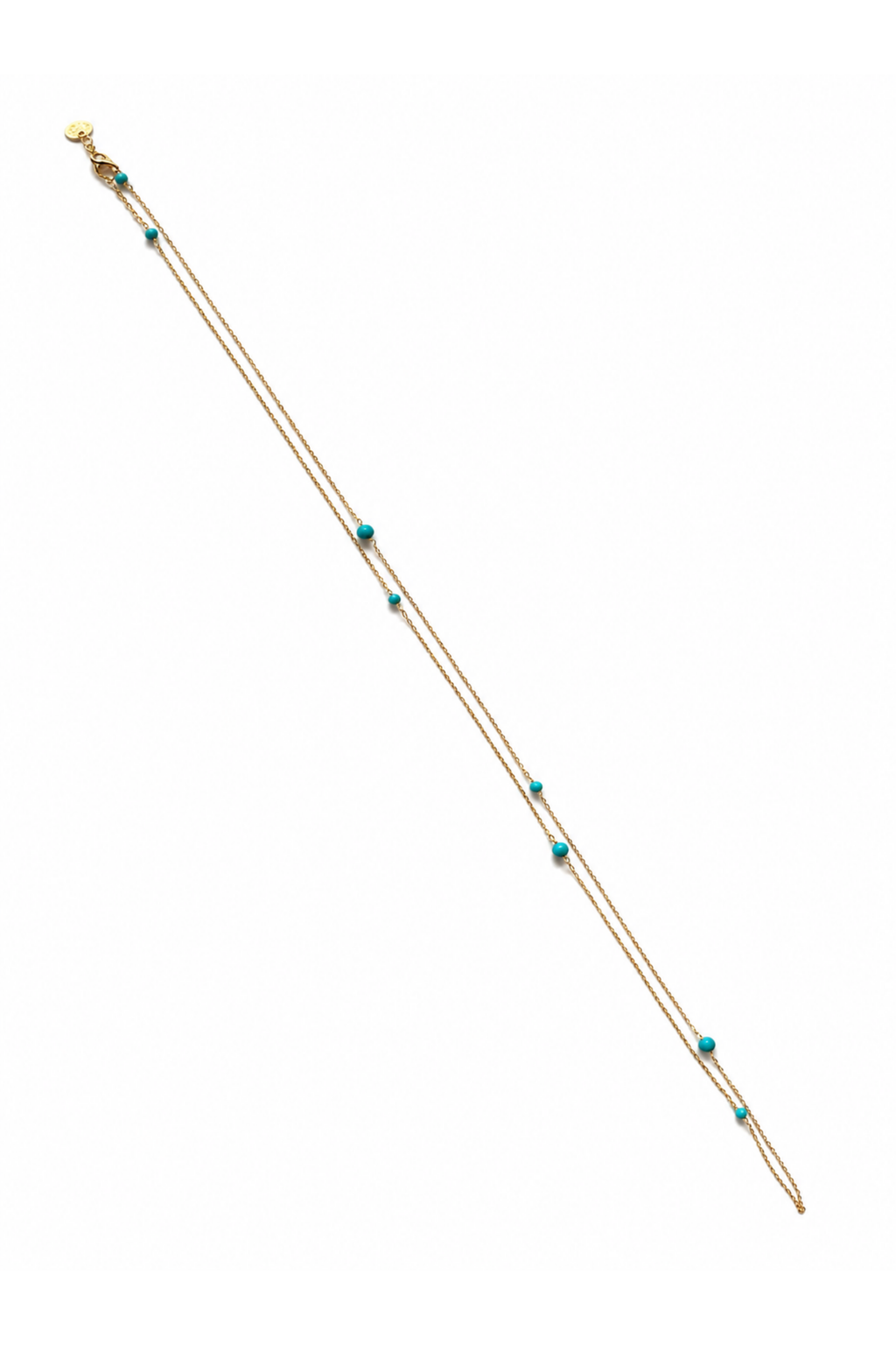 Collana Palline in Argento di turchese naturale