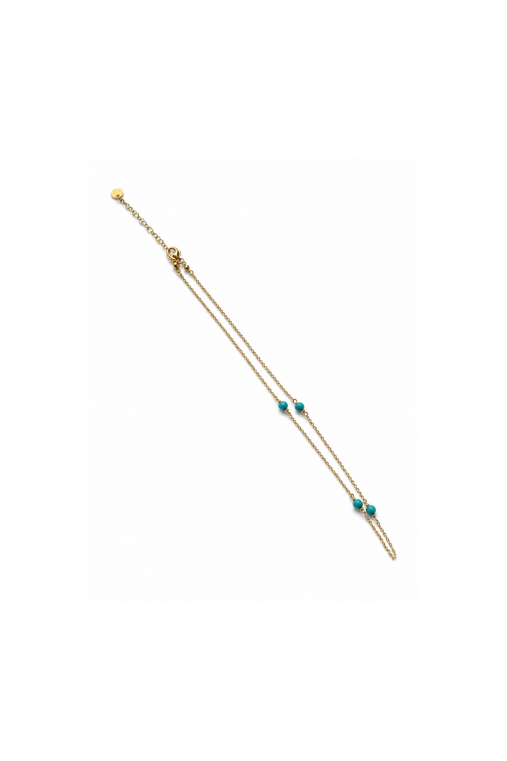 Collana Palline Petite in Argento di turchese naturale