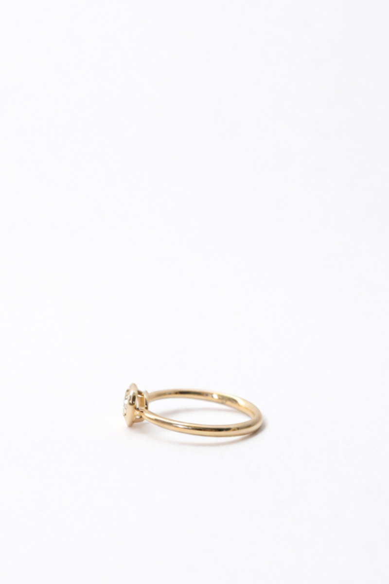 Anello Cuore Magic in Oro Giallo con Diamante Giallo