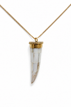 Collana con corno in madreperla