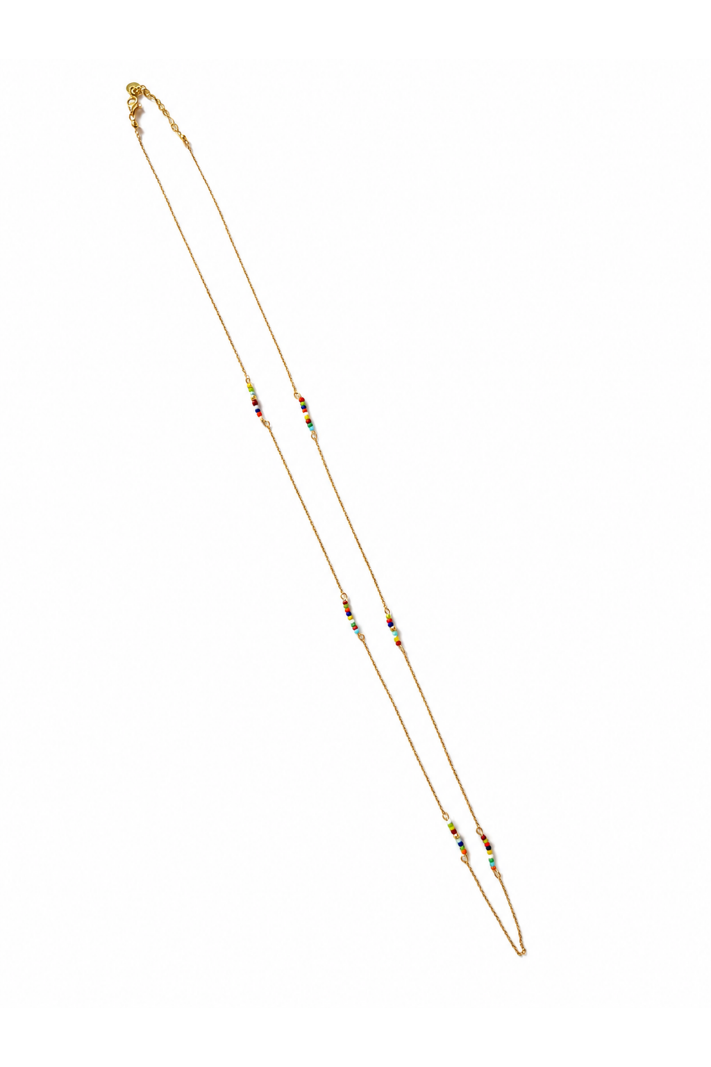 Collana Saint Tropez in Oro Giallo con perline di vetro
