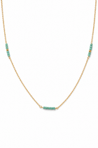 Collana Saint Tropez in Argento con cubotti di turchese