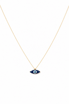 Collana Occhio smaltato in Oro Giallo