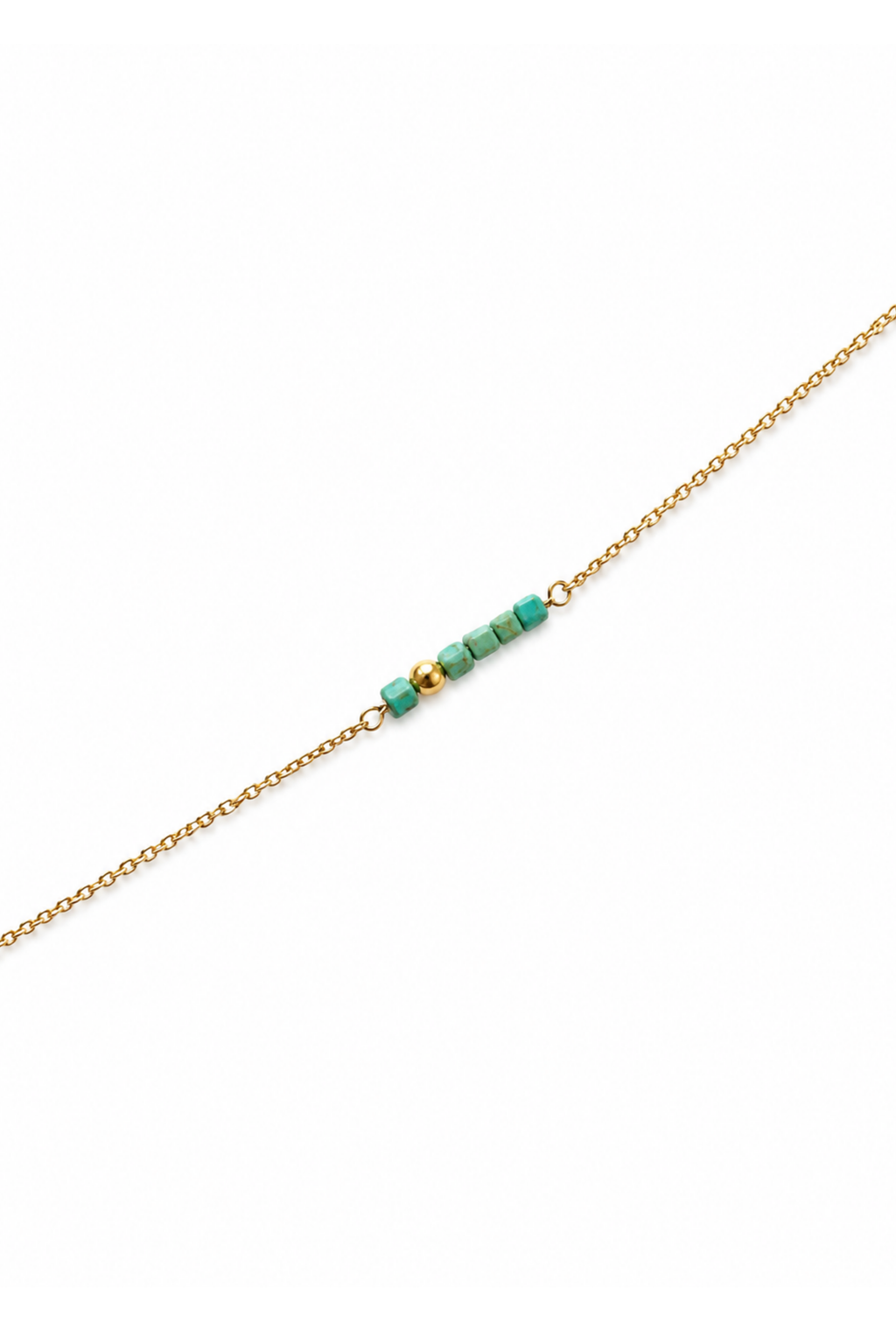 Collana Saint Tropez in Argento con cubotti di turchese