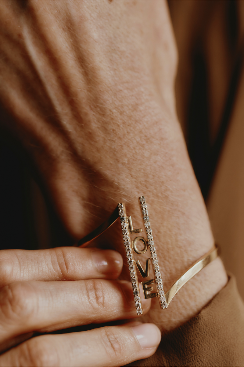 Bracciale Victoria in Love in Oro Giallo e Diamanti