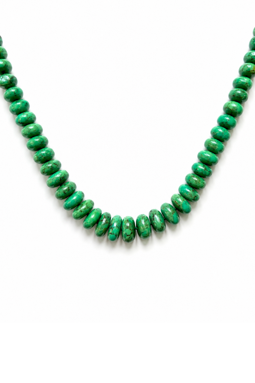 Collana di turchese verde dell'Amazzonia