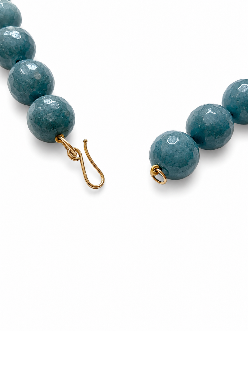 Collana di angelite e Oro Giallo