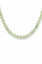 Collana di prehnite e Oro Giallo