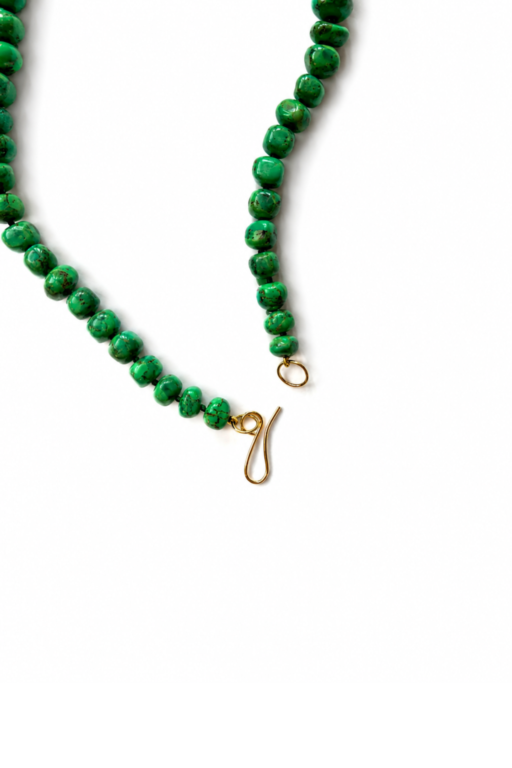 Collana di turchese verde dell'Amazzonia
