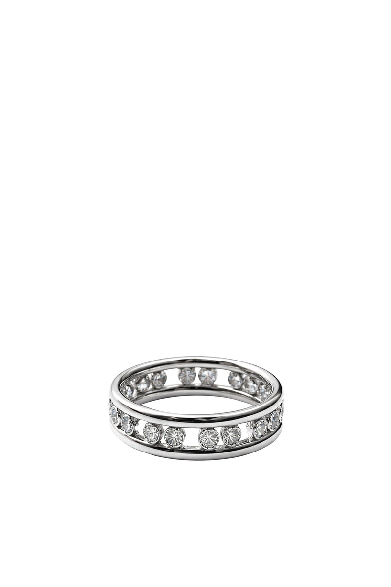 Fedina Puzzle in Oro Bianco e Diamanti