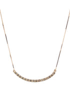 Collana Cometa in Oro Rosa e Diamanti