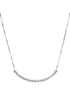 Collana Cometa in Oro Bianco e Diamanti