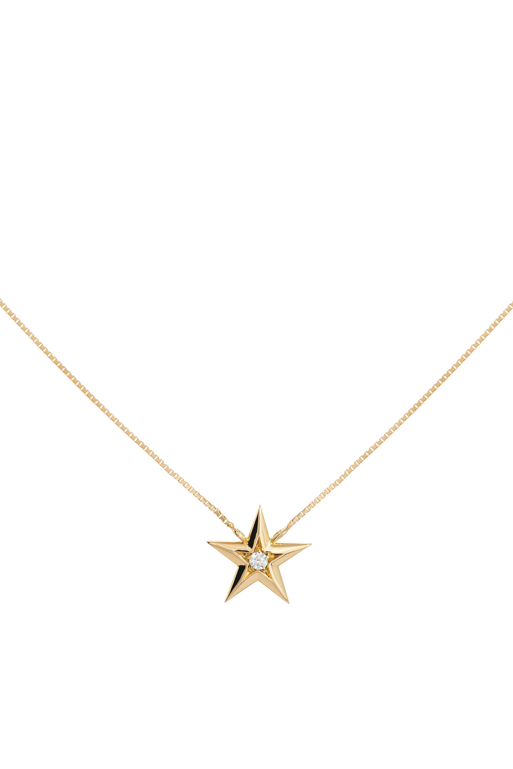 Collana Stella in Oro Giallo