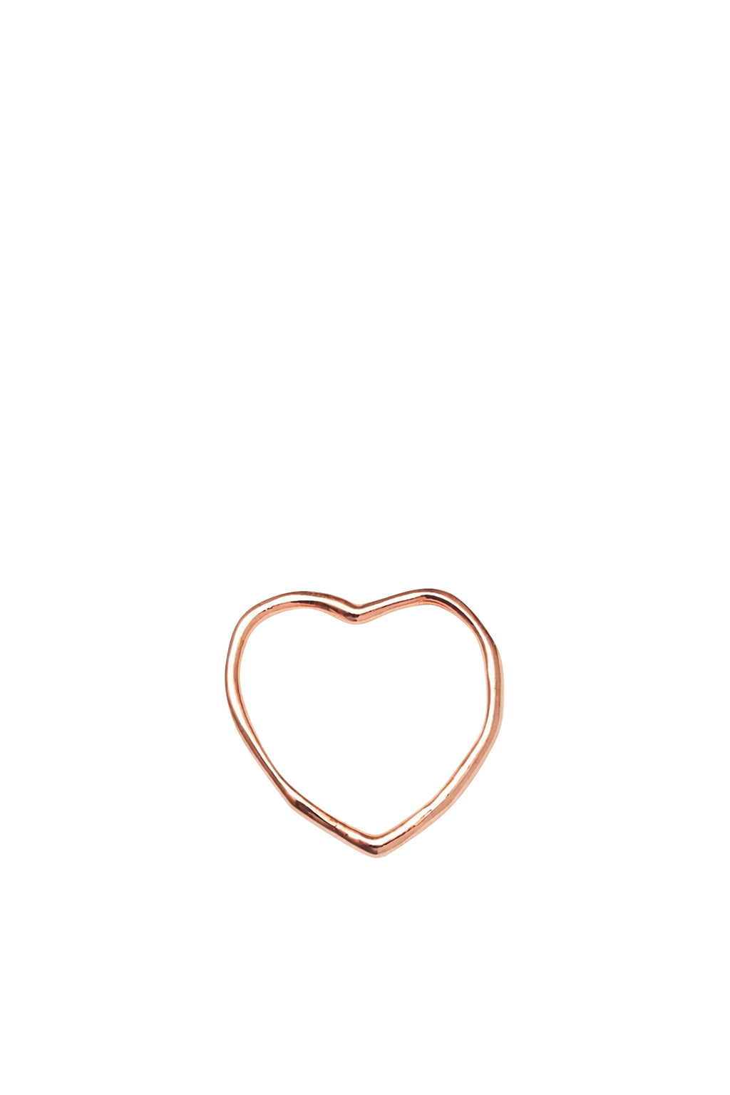 Anello Cuore Perfetto in Oro Rosa