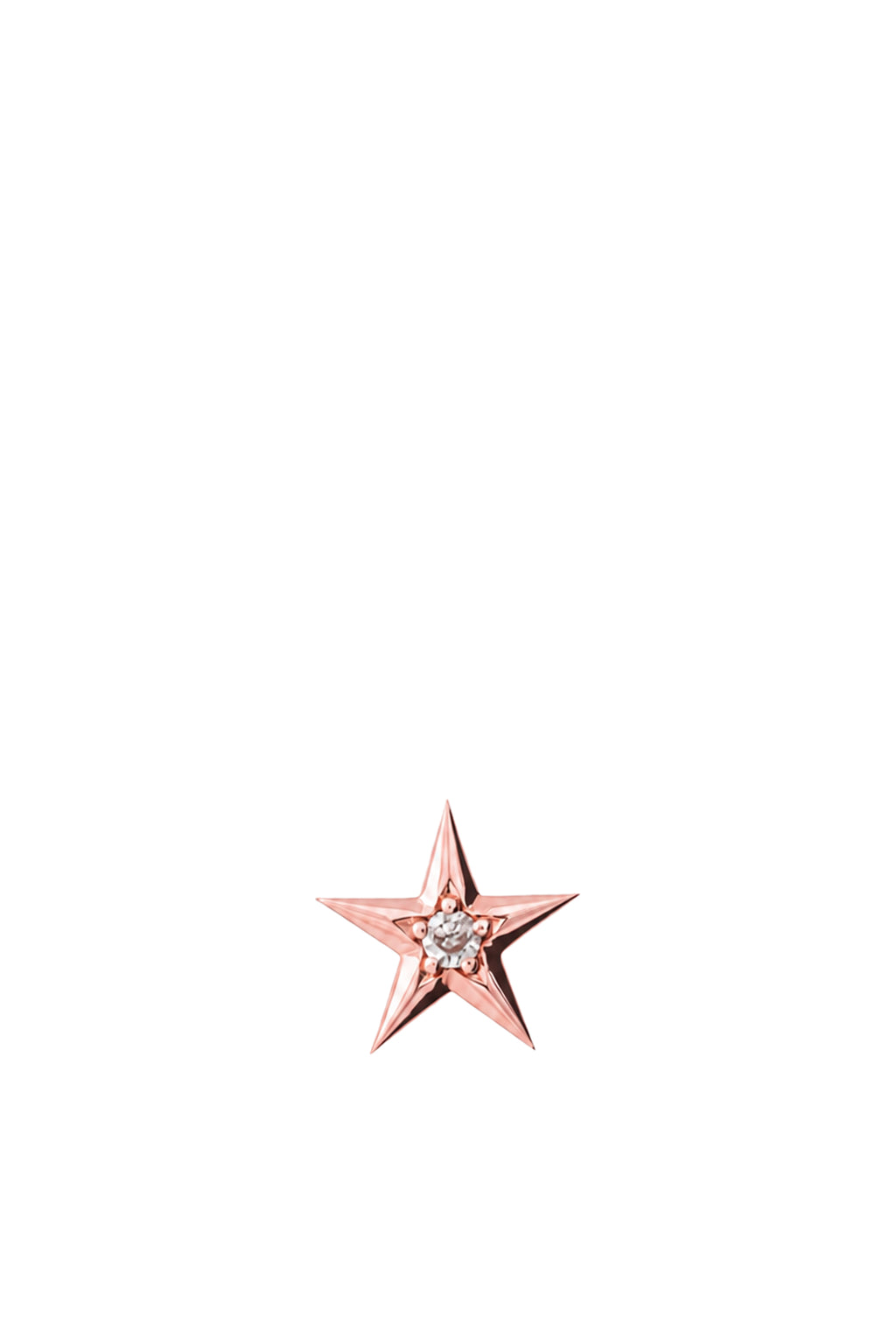 Orecchino Stella in Oro Rosa