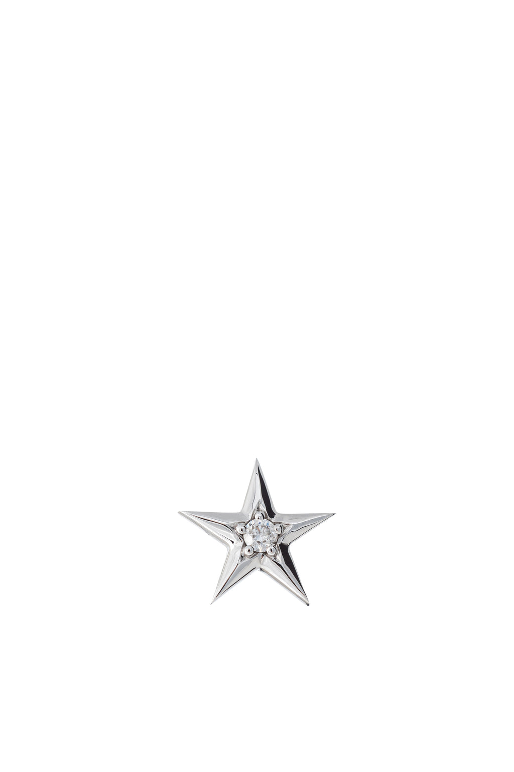 Orecchino Stella in Oro Bianco