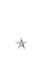 Orecchino Stella in Oro Bianco