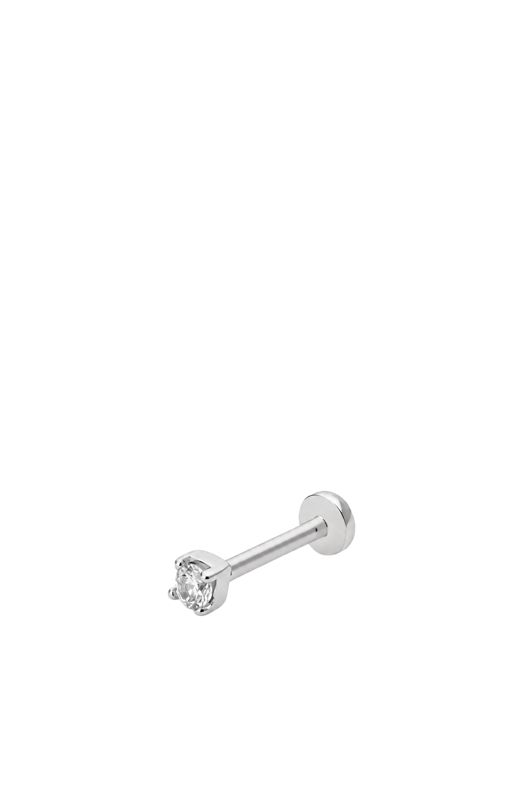 Mini Punta di Diamante in Oro Bianco
