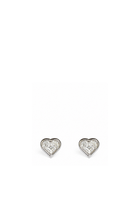 Orecchini Cuore Magic in Oro Bianco e Diamanti