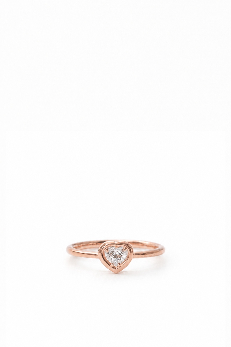 Anello Cuore Magic in Oro Rosa